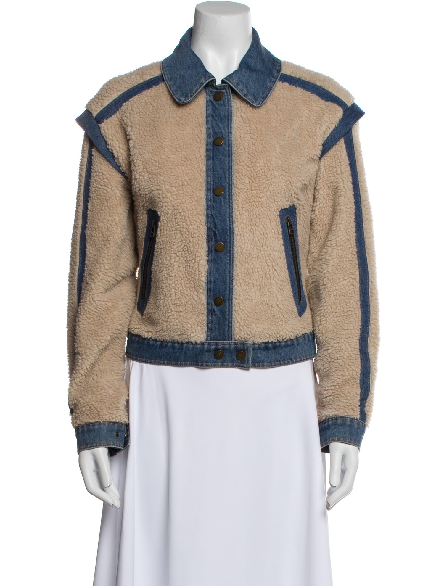 Veronica Beard Printed Denim Jacket