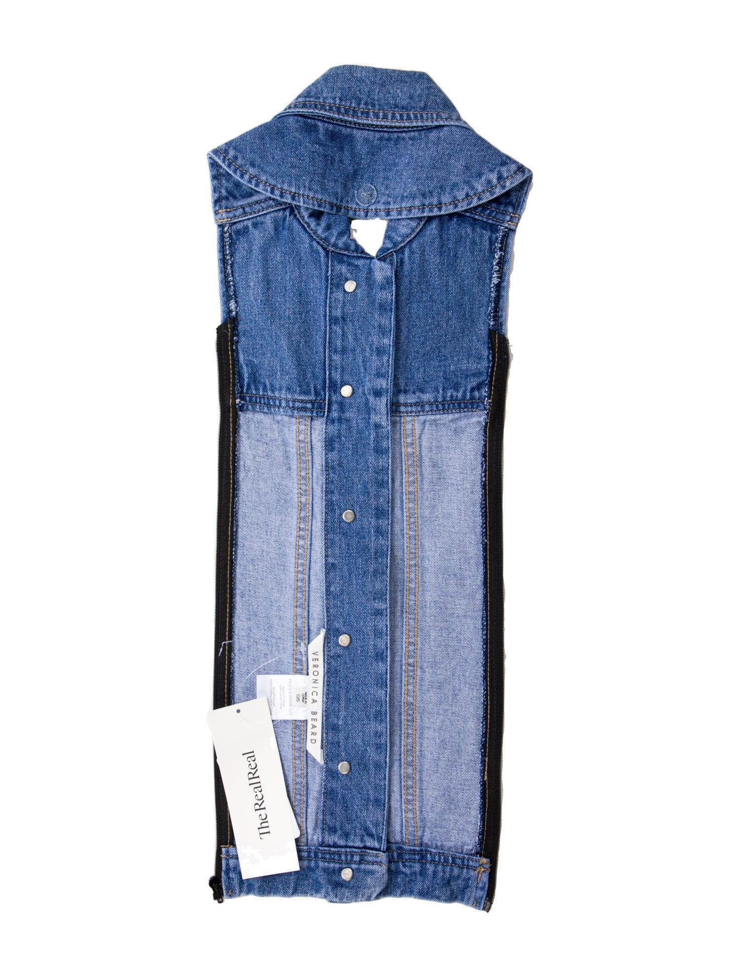 Veronica Beard Denim Printed Dickey