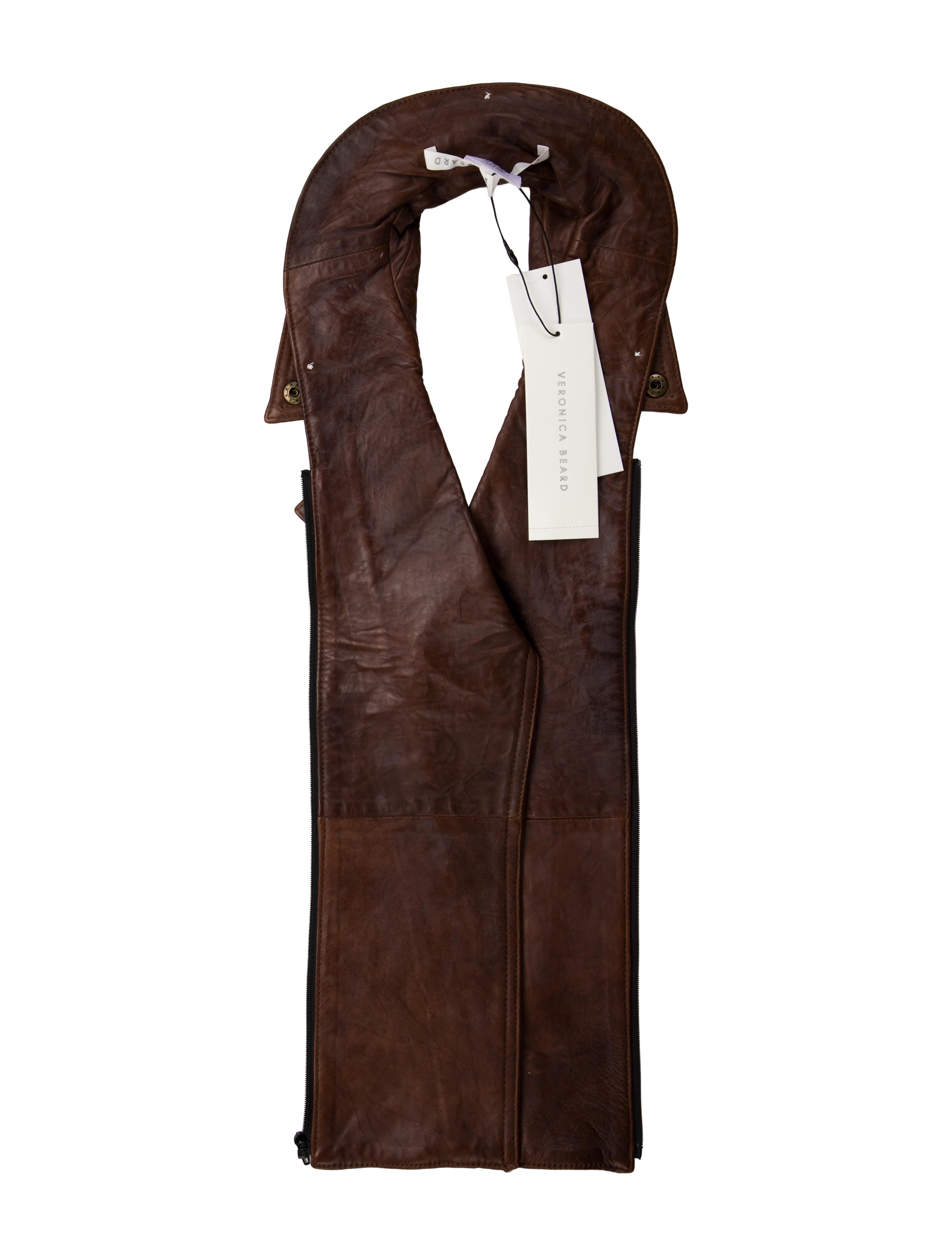 Veronica Beard Leather Dickey w/ Tags