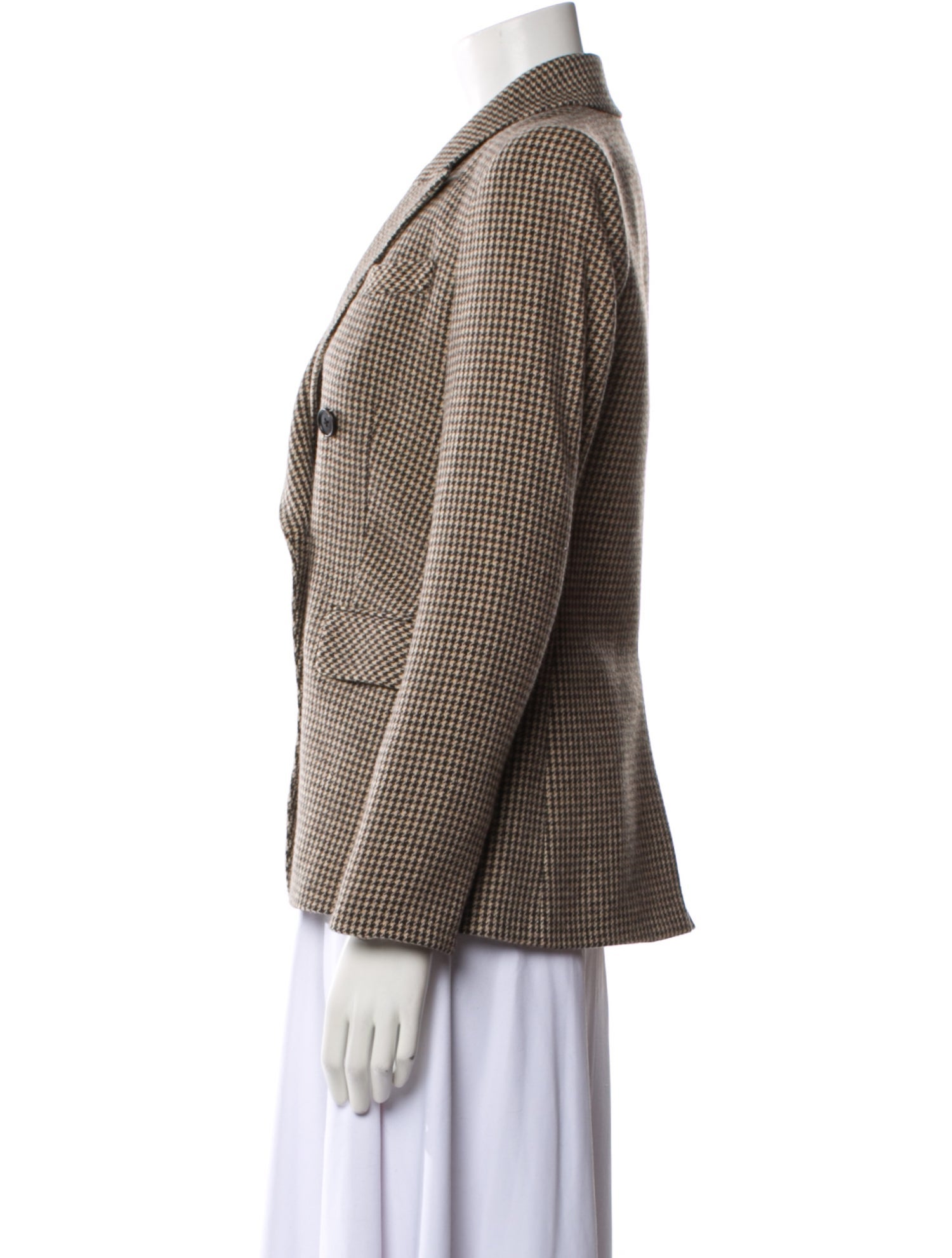 Veronica Beard Alpaca Houndstooth Print Blazer