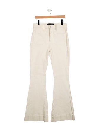Veronica Beard High-Rise Wide Leg Jeans