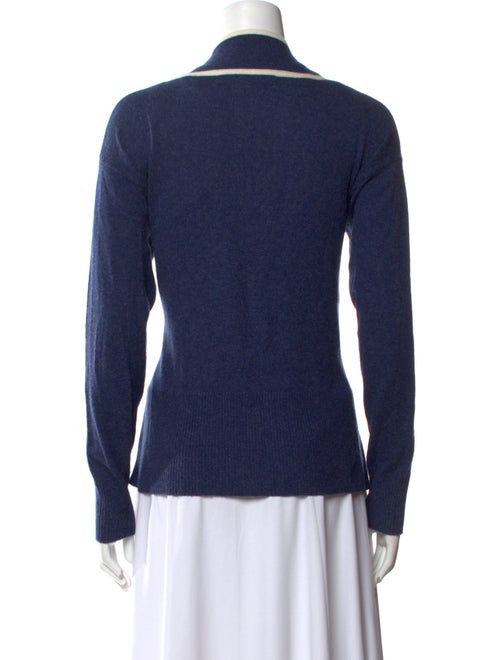 Veronica Beard Cashmere Colorblock Pattern Sweater
