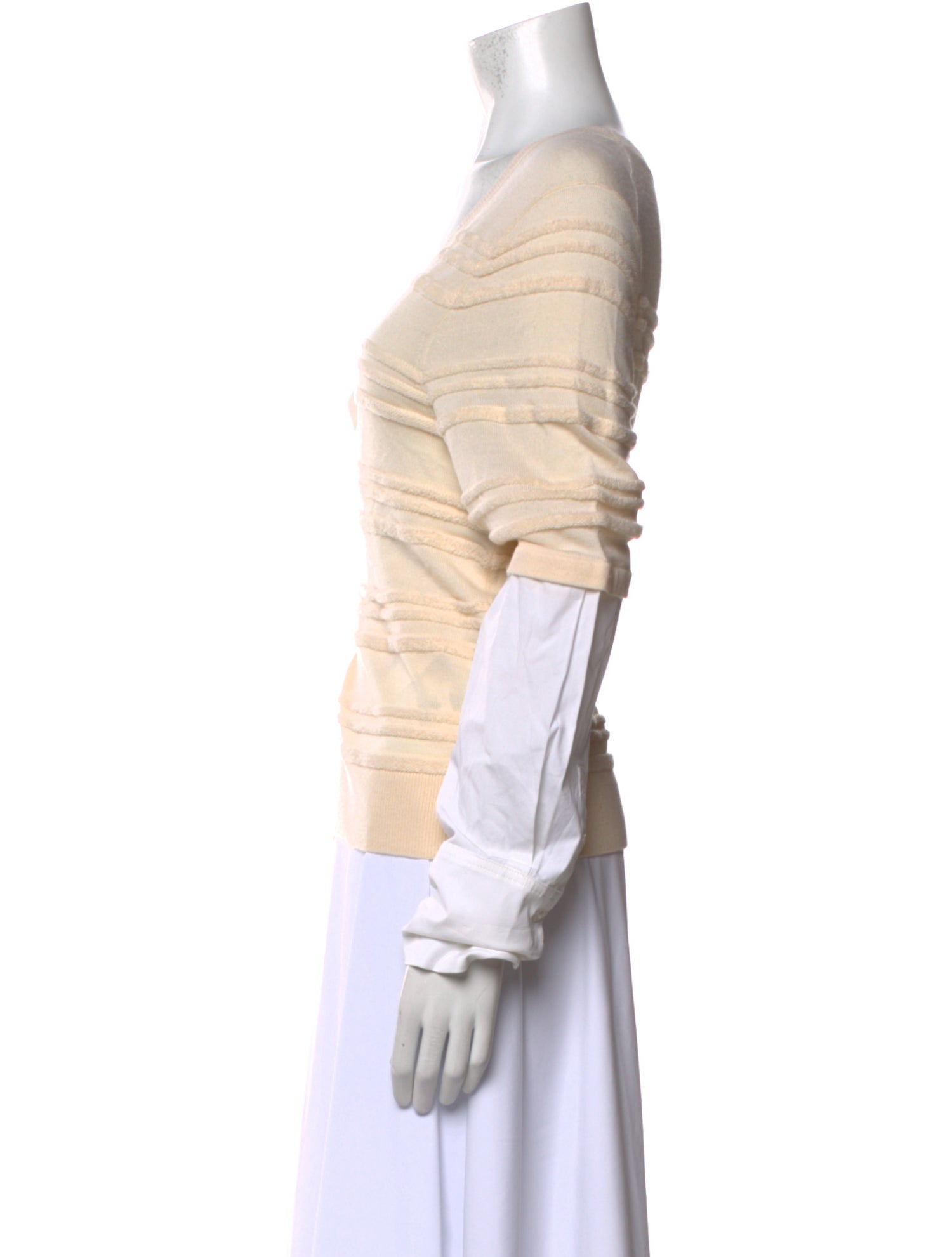 Veronica Beard Merino Wool Striped Sweater