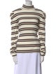 Veronica Beard Striped Turtleneck Top
