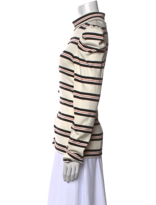 Veronica Beard Striped Turtleneck Top