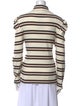 Veronica Beard Striped Turtleneck Top