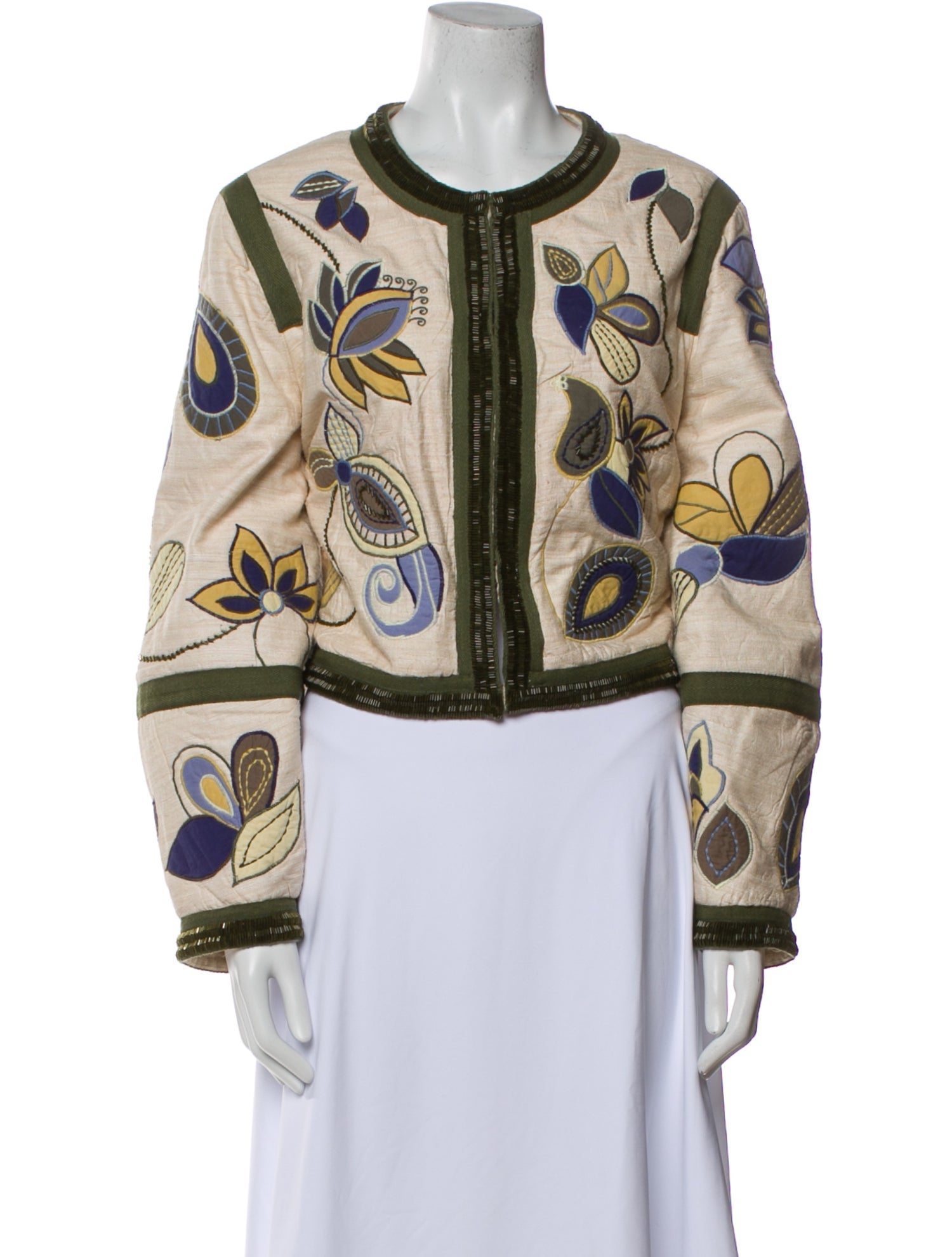 Veronica Beard Silk Printed Evening Jacket