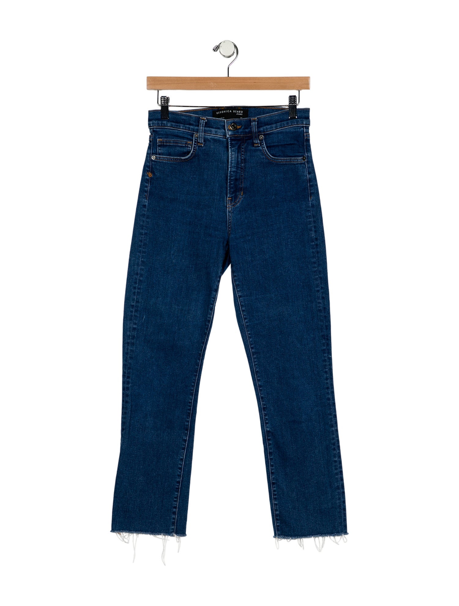 Veronica Beard Mid-Rise Straight Leg Jeans