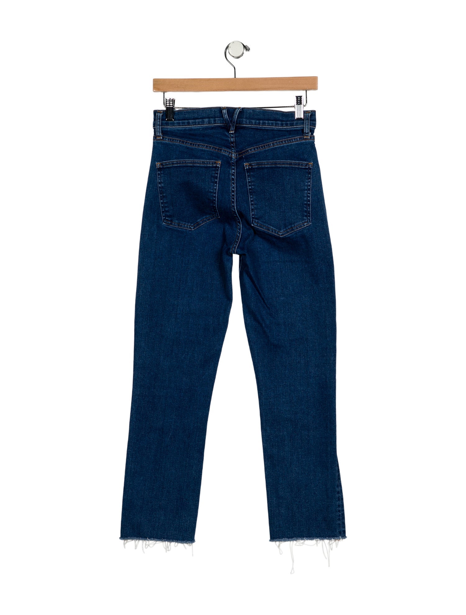 Veronica Beard Mid-Rise Straight Leg Jeans