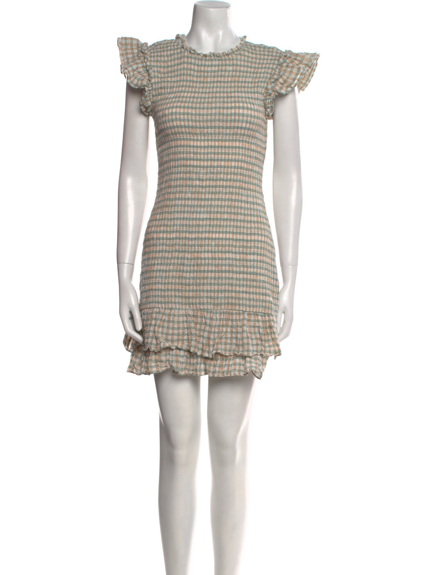 Veronica Beard Plaid Print Mini Dress