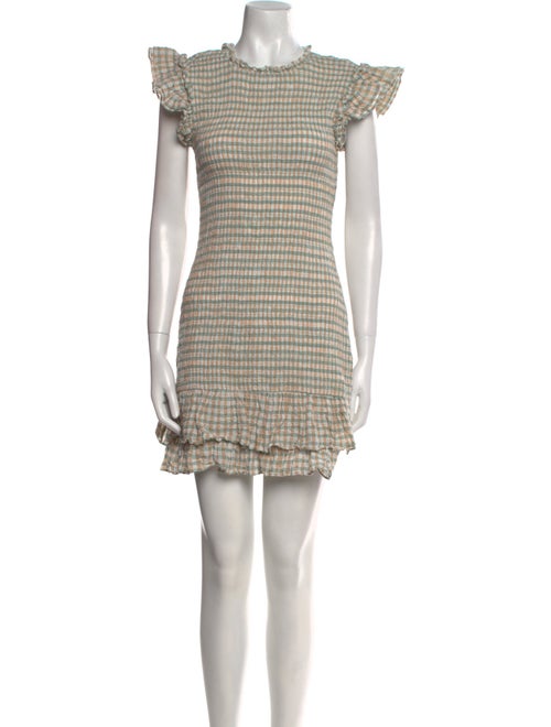 Veronica Beard Plaid Print Mini Dress