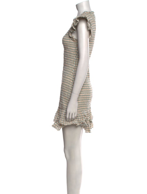 Veronica Beard Plaid Print Mini Dress