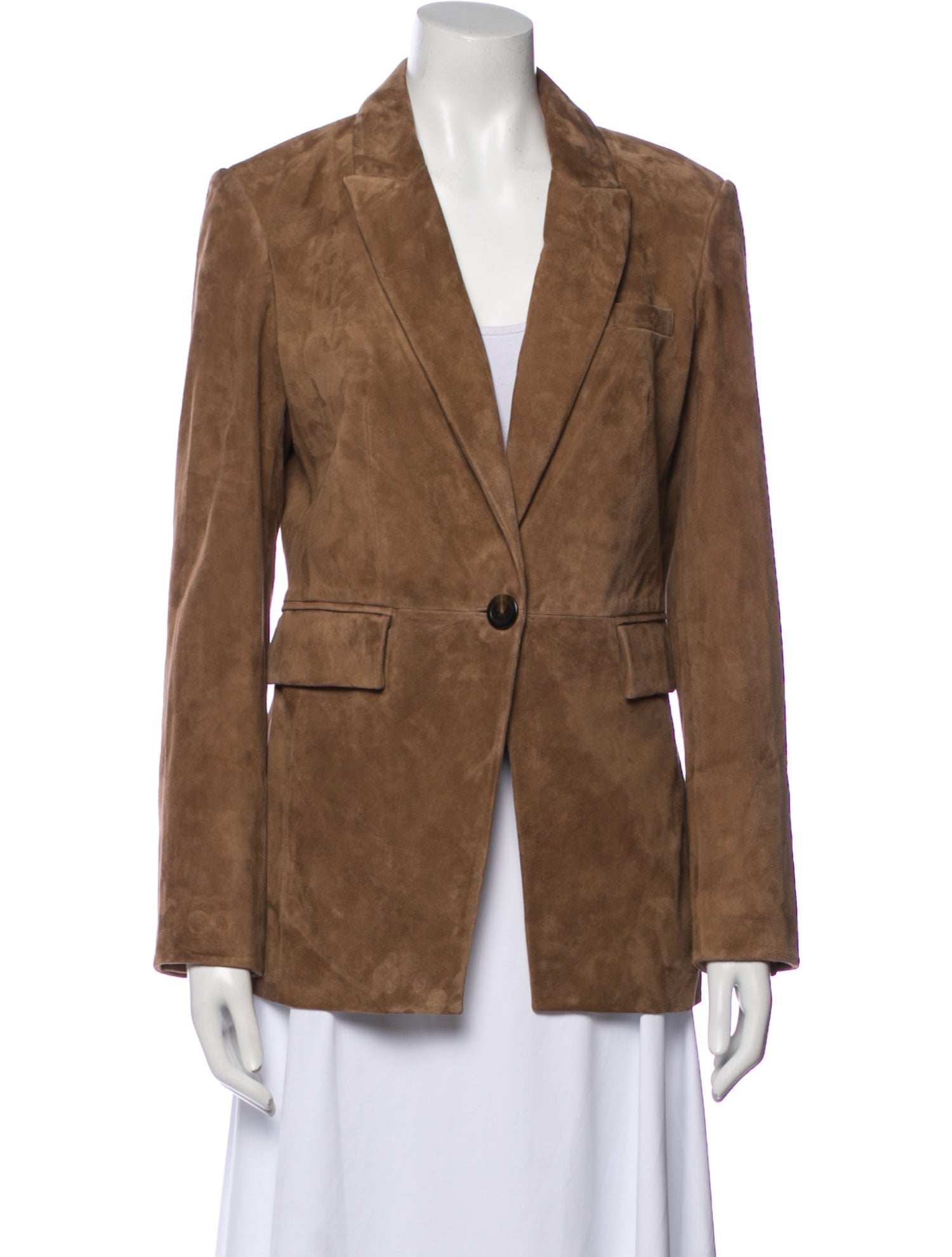 Veronica Beard Lamb Leather Blazer