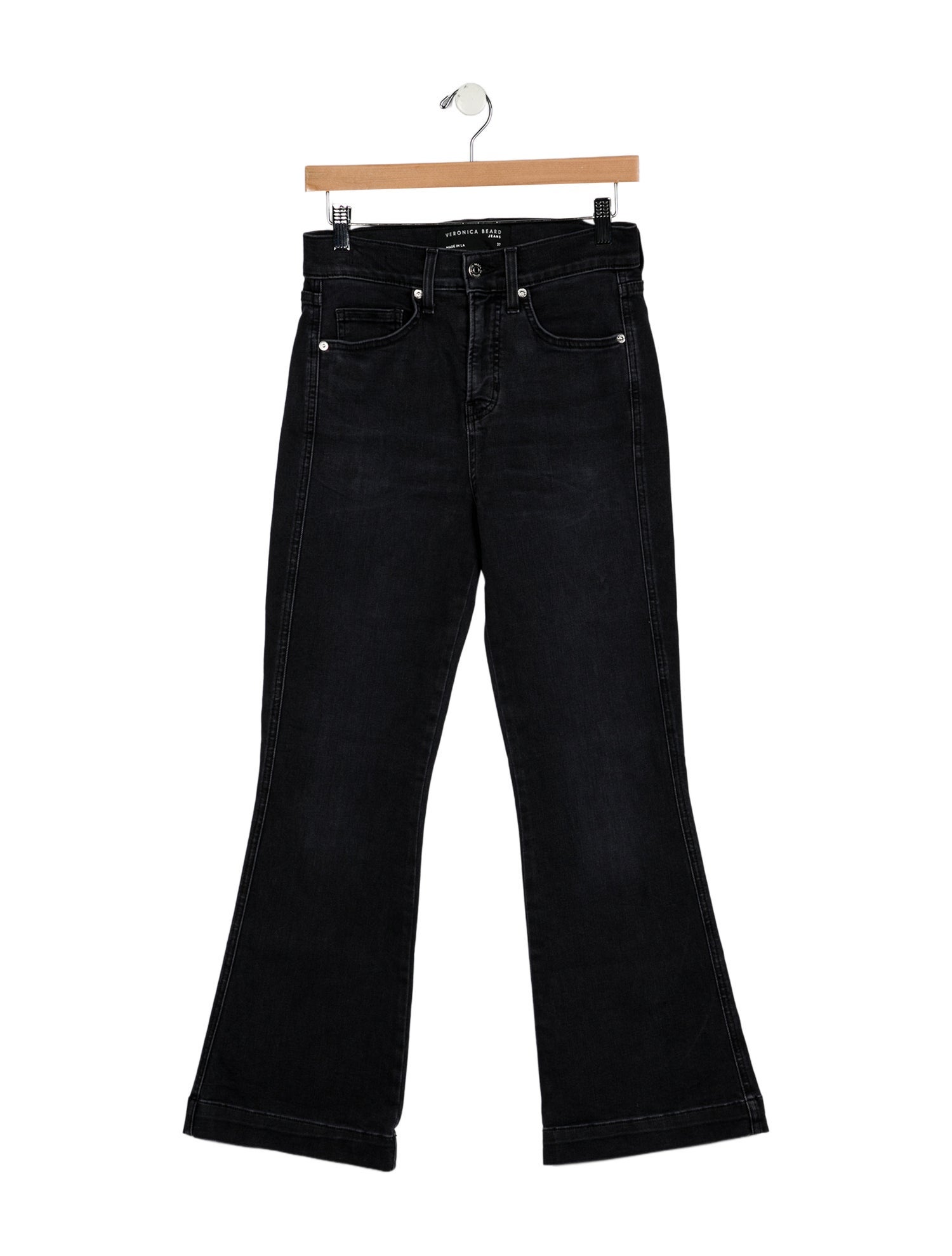 Veronica Beard High-Rise Wide Leg Jeans
