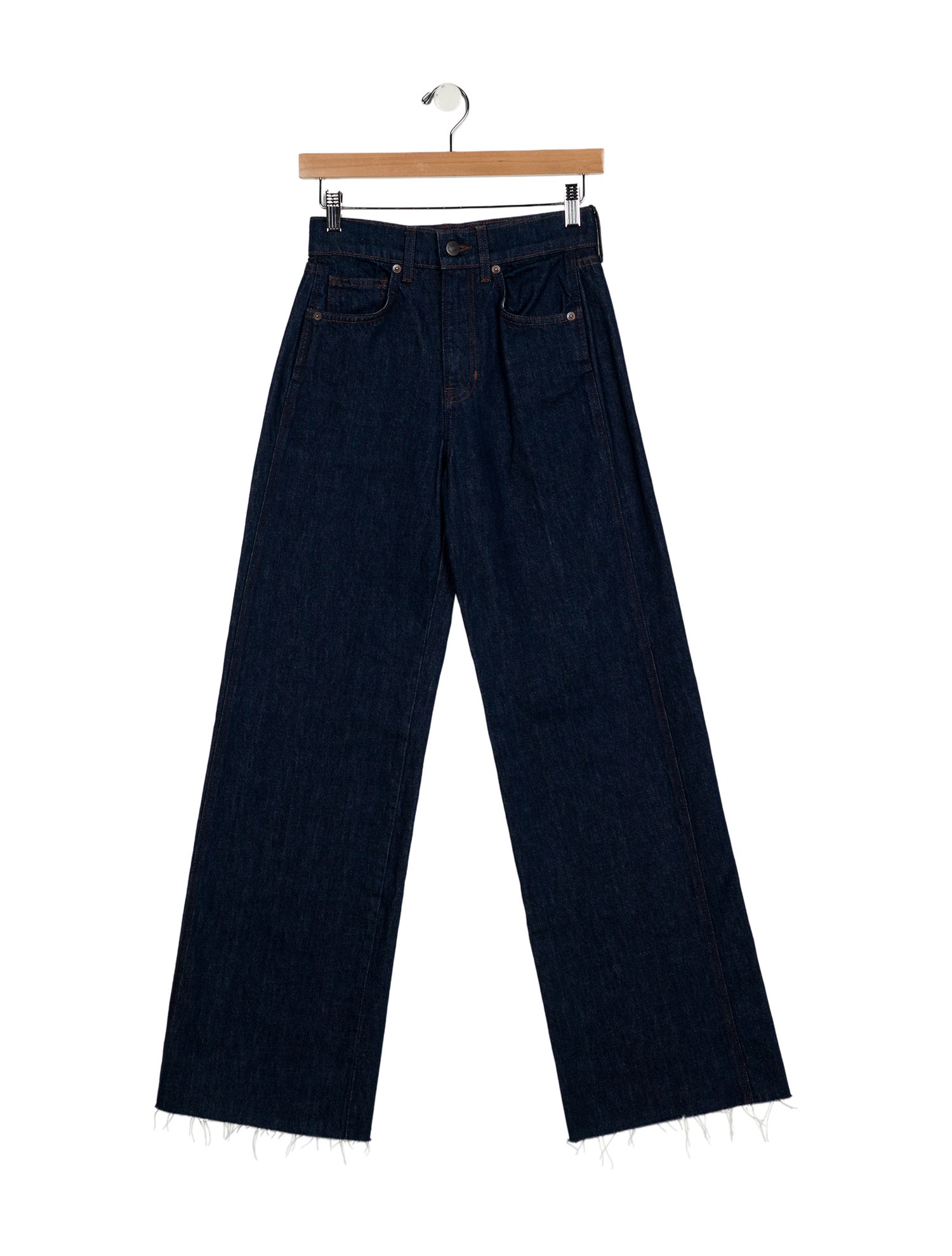 Veronica Beard High-Rise Wide Leg Jeans