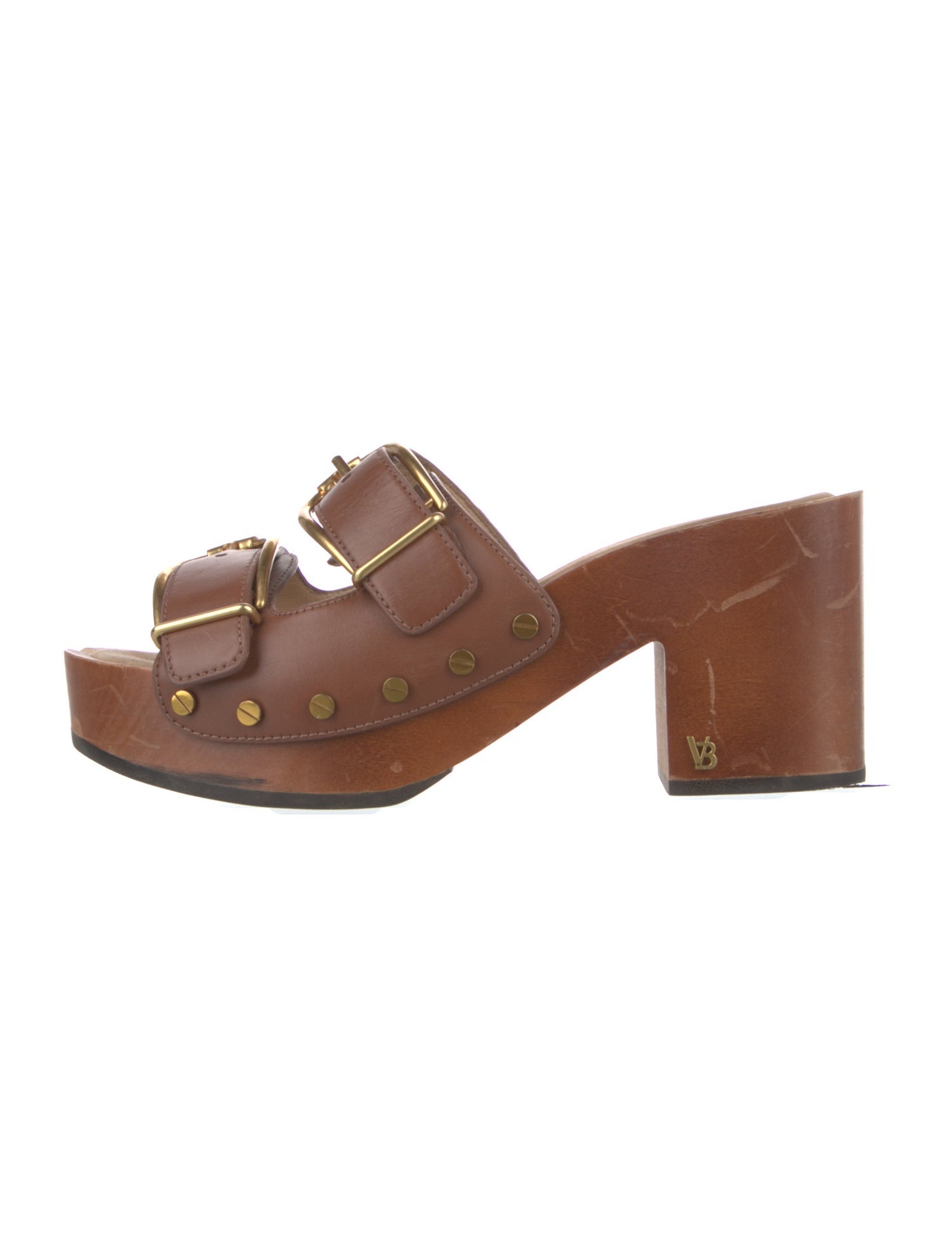 Veronica Beard Leather Slides