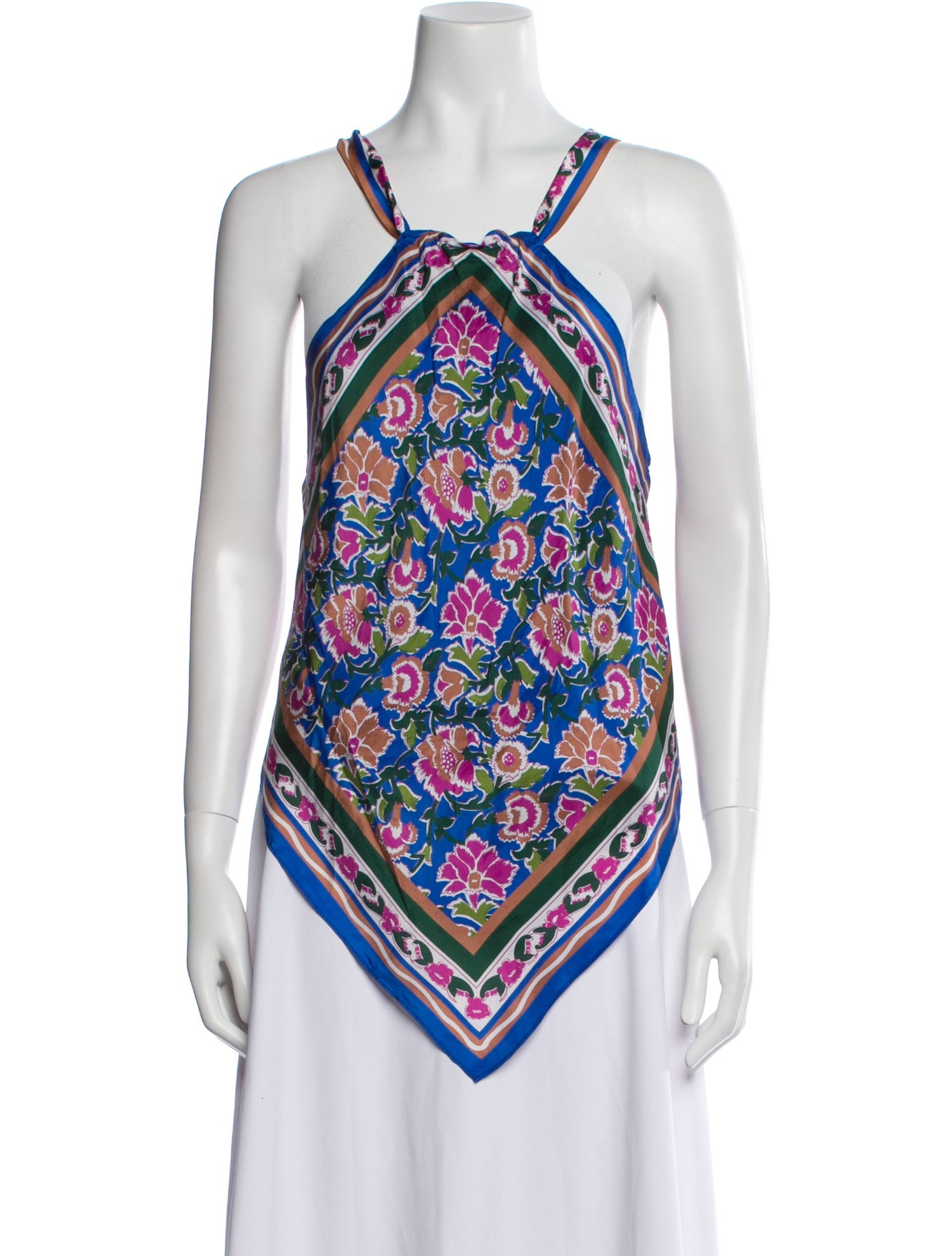 Veronica Beard Silk Paisley Print Top