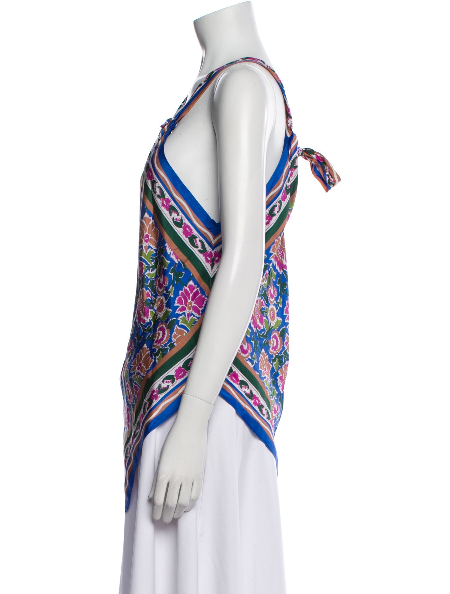 Veronica Beard Silk Paisley Print Top