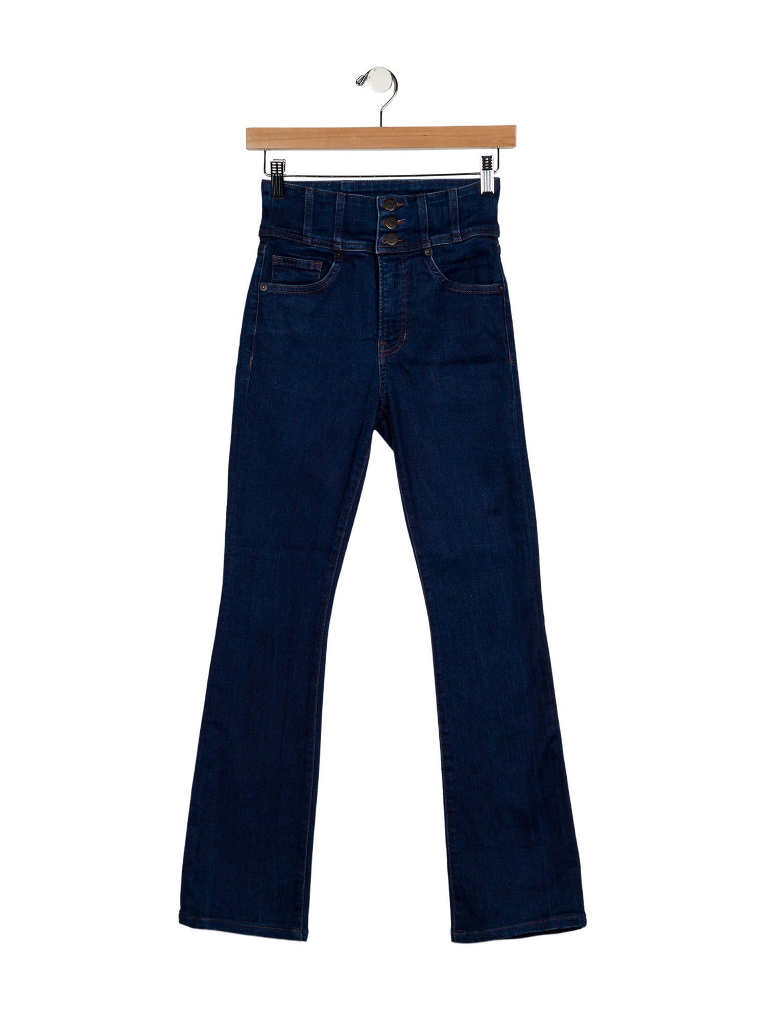Veronica Beard Mid-Rise Straight Leg Jeans