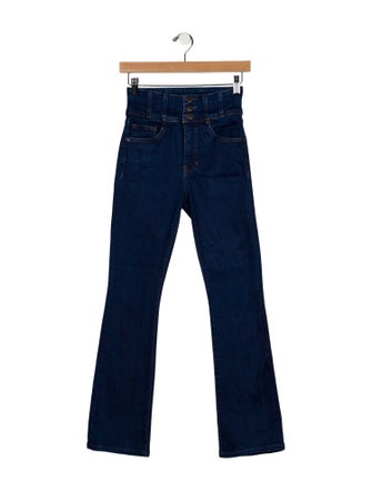 Veronica Beard Mid-Rise Straight Leg Jeans