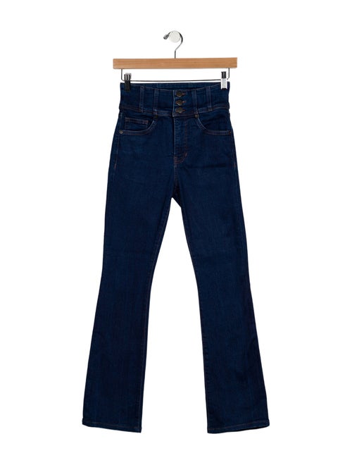 Veronica Beard Mid-Rise Straight Leg Jeans