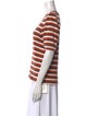 Veronica Beard Striped Scoop Neck T-Shirt