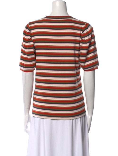 Veronica Beard Striped Scoop Neck T-Shirt