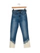 Veronica Beard Mid-Rise Straight Leg Jeans