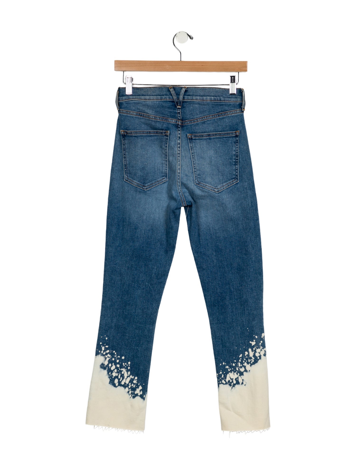 Veronica Beard Mid-Rise Straight Leg Jeans