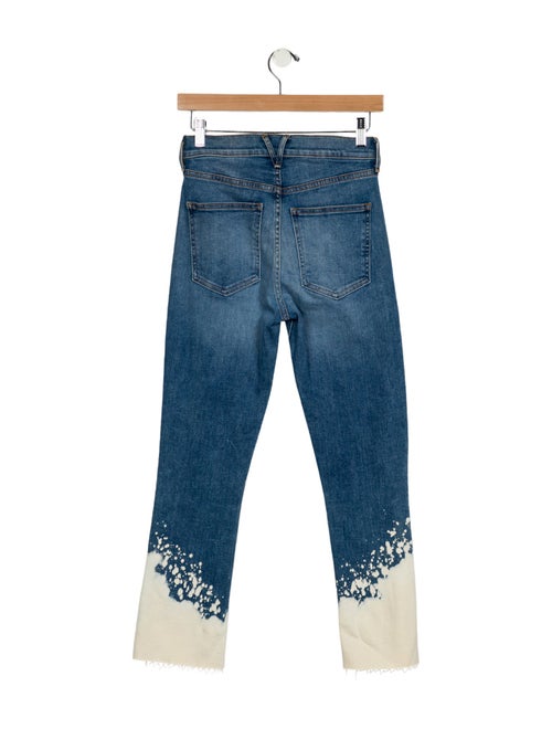 Veronica Beard Mid-Rise Straight Leg Jeans