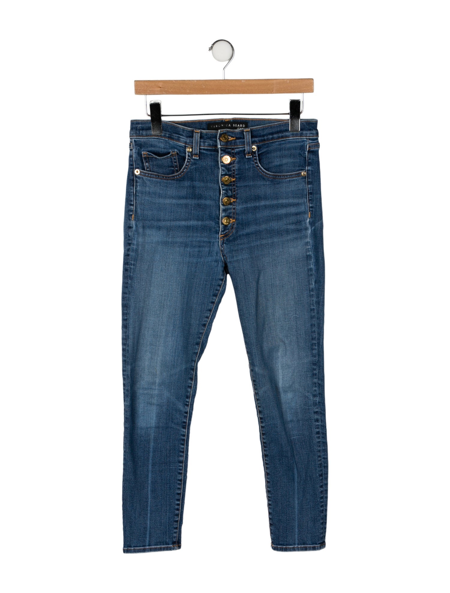 Veronica Beard Mid-Rise Skinny Leg Jeans