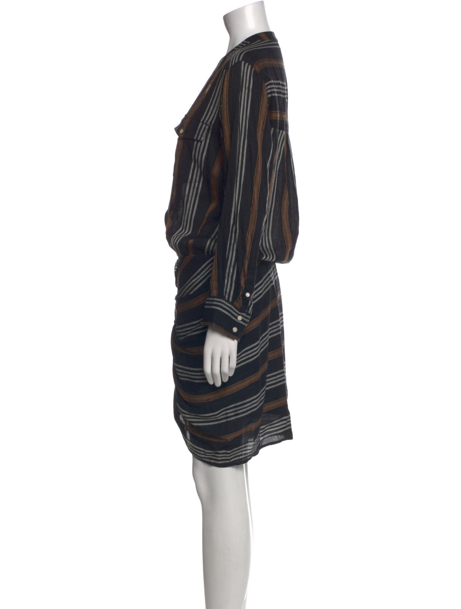 Veronica Beard Striped Midi Length Dress