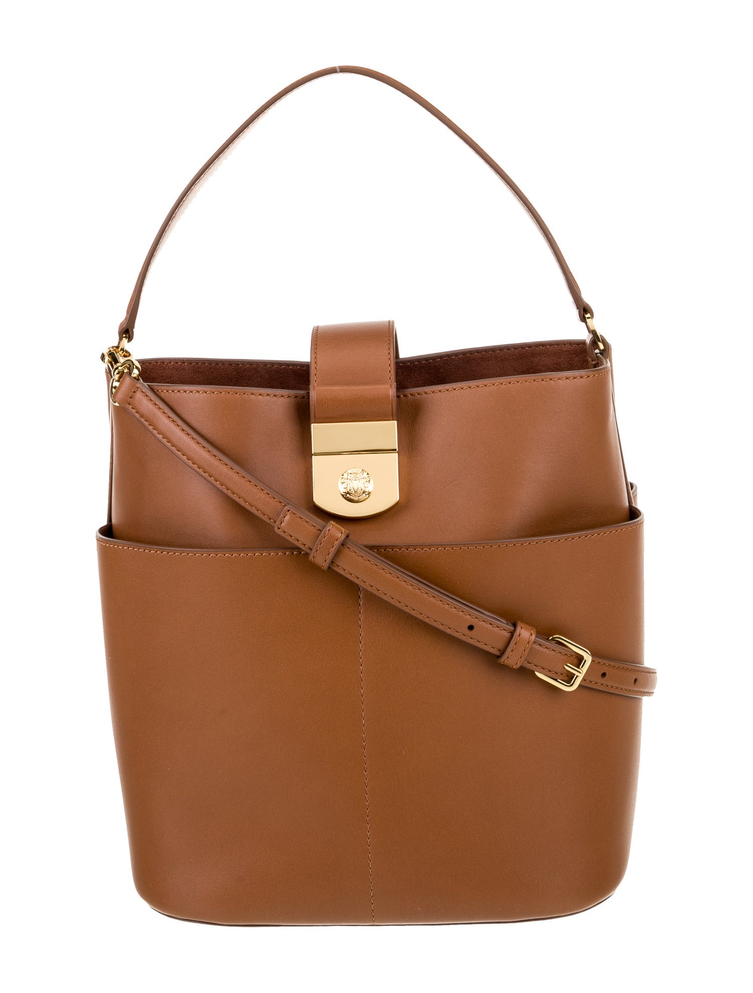 Veronica Beard Leather Bucket Bag