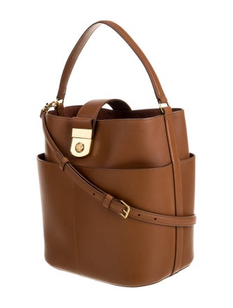 Veronica Beard Leather Bucket Bag