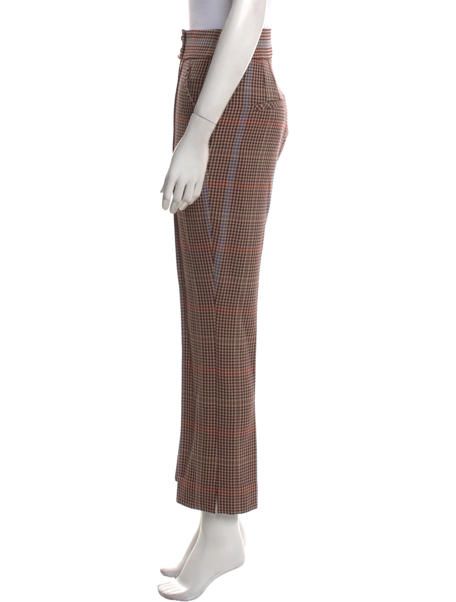 Veronica Beard Houndstooth Print Wide Leg Pants w/ Tags