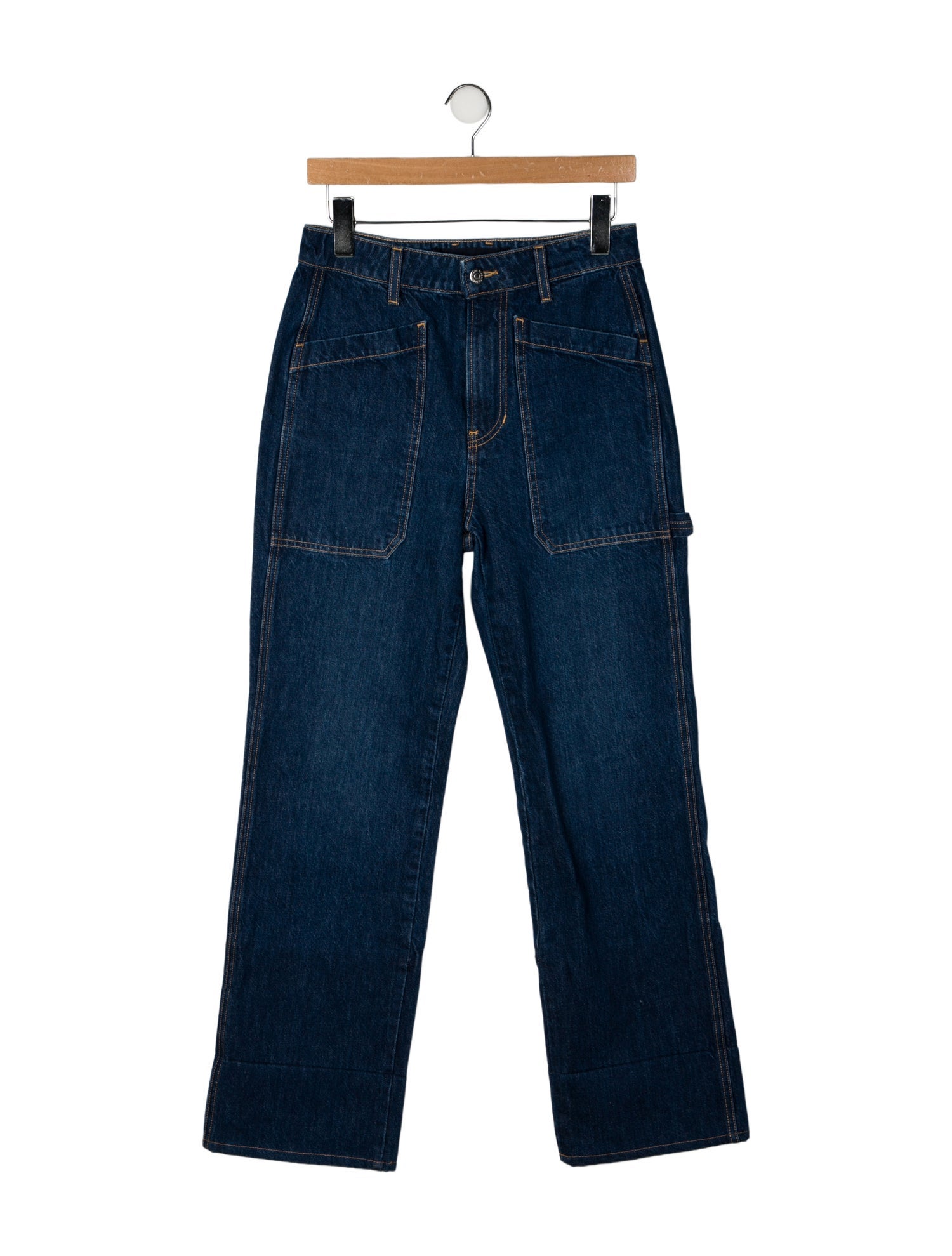 Veronica Beard High-Rise Wide Leg Jeans