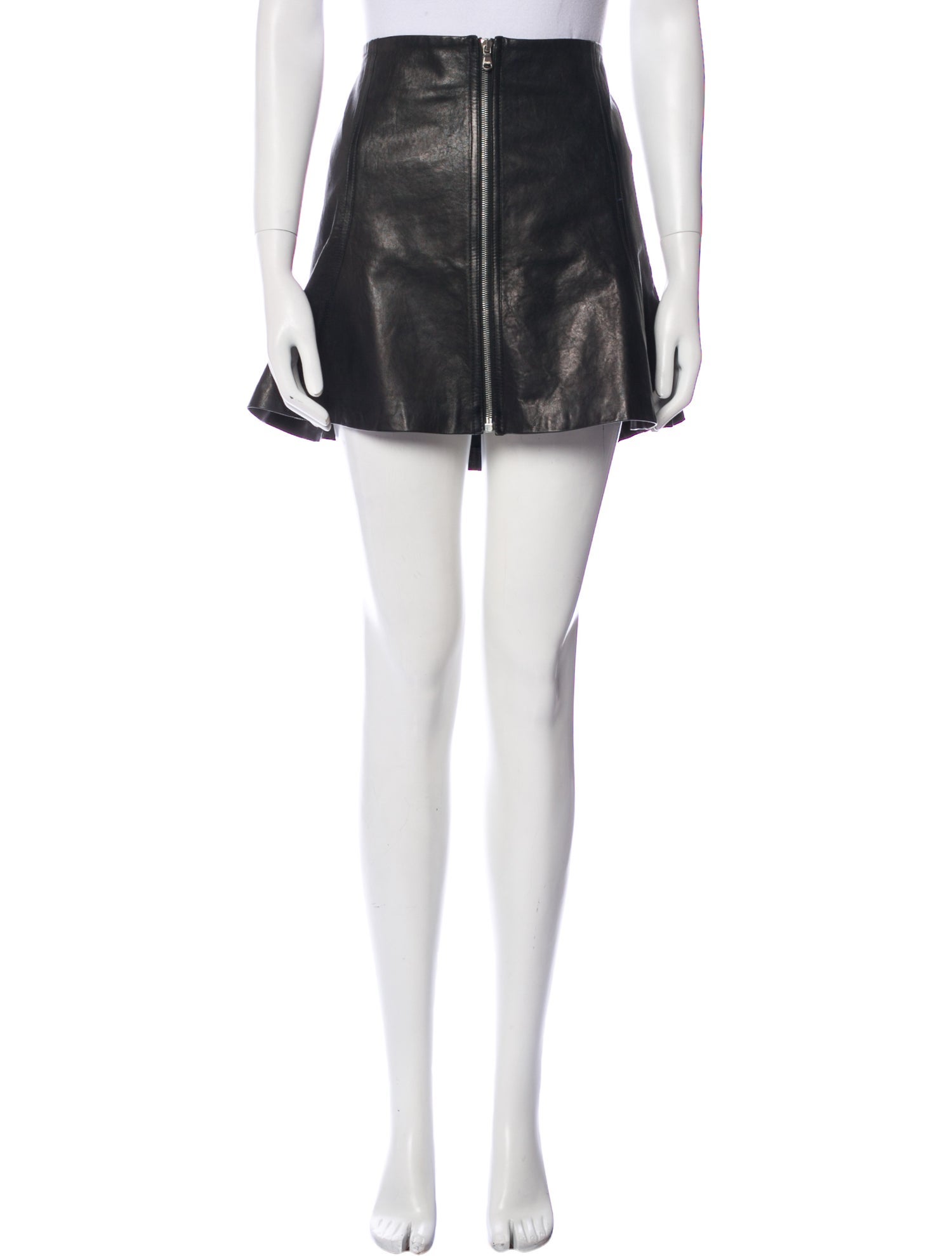 Veronica Beard Leather Mini Skirt