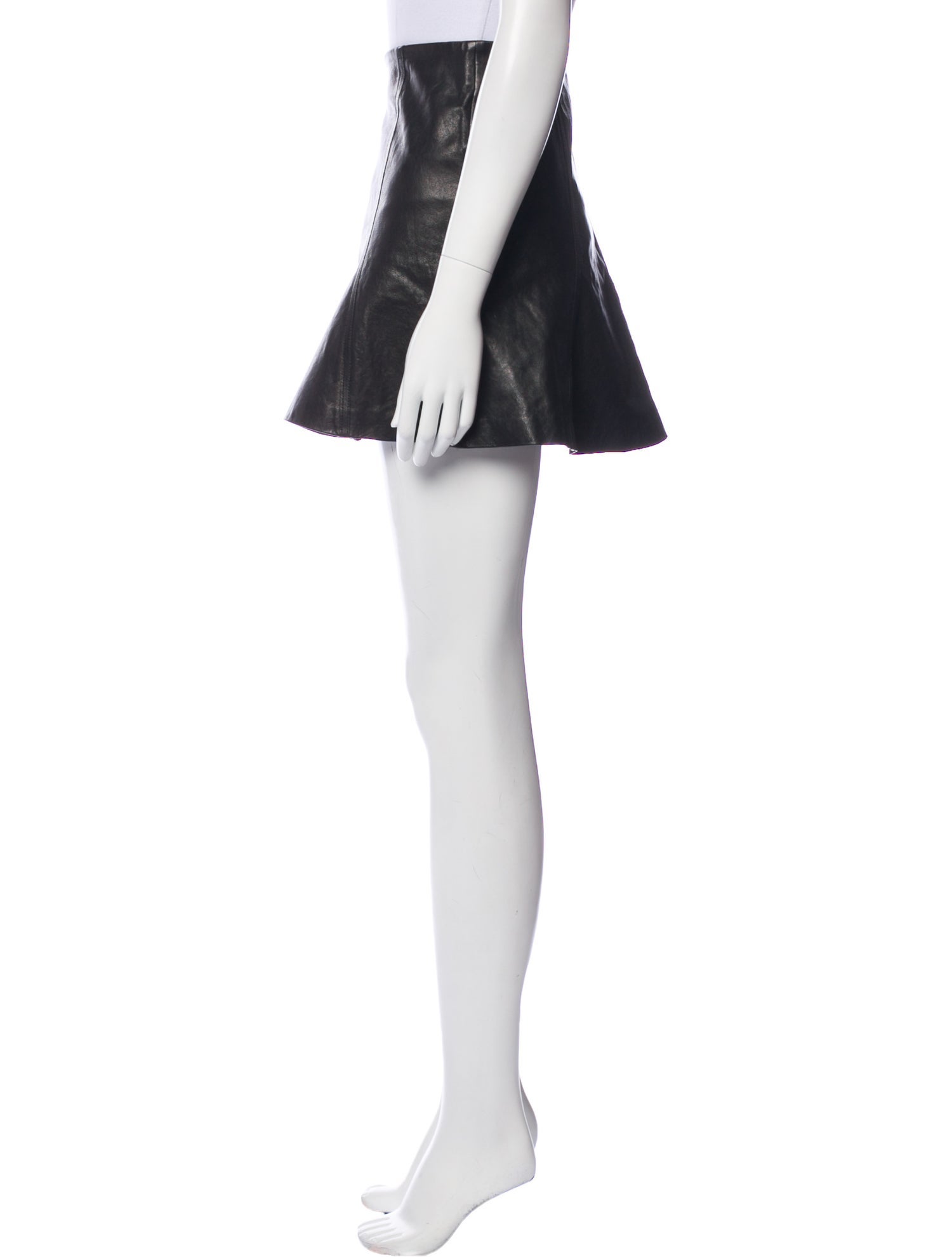 Veronica Beard Leather Mini Skirt