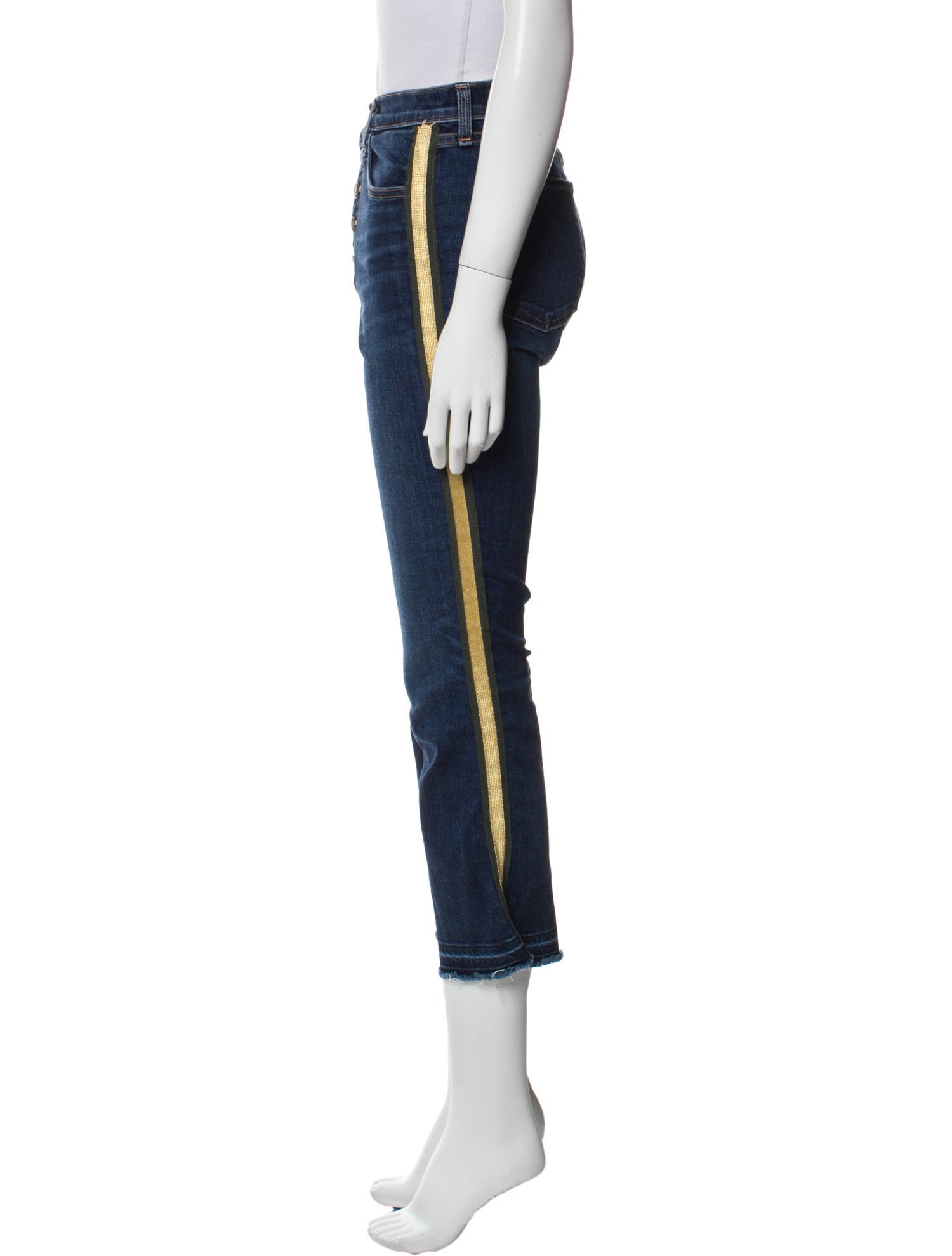 Veronica Beard Mid-Rise Straight Leg Jeans