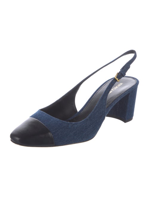Veronica Beard Denim Slingback Pumps