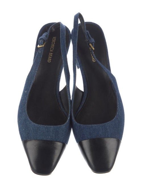 Veronica Beard Denim Slingback Pumps