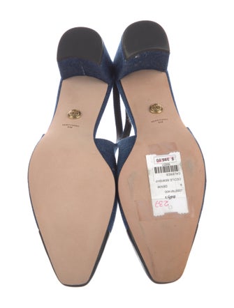 Veronica Beard Denim Slingback Pumps