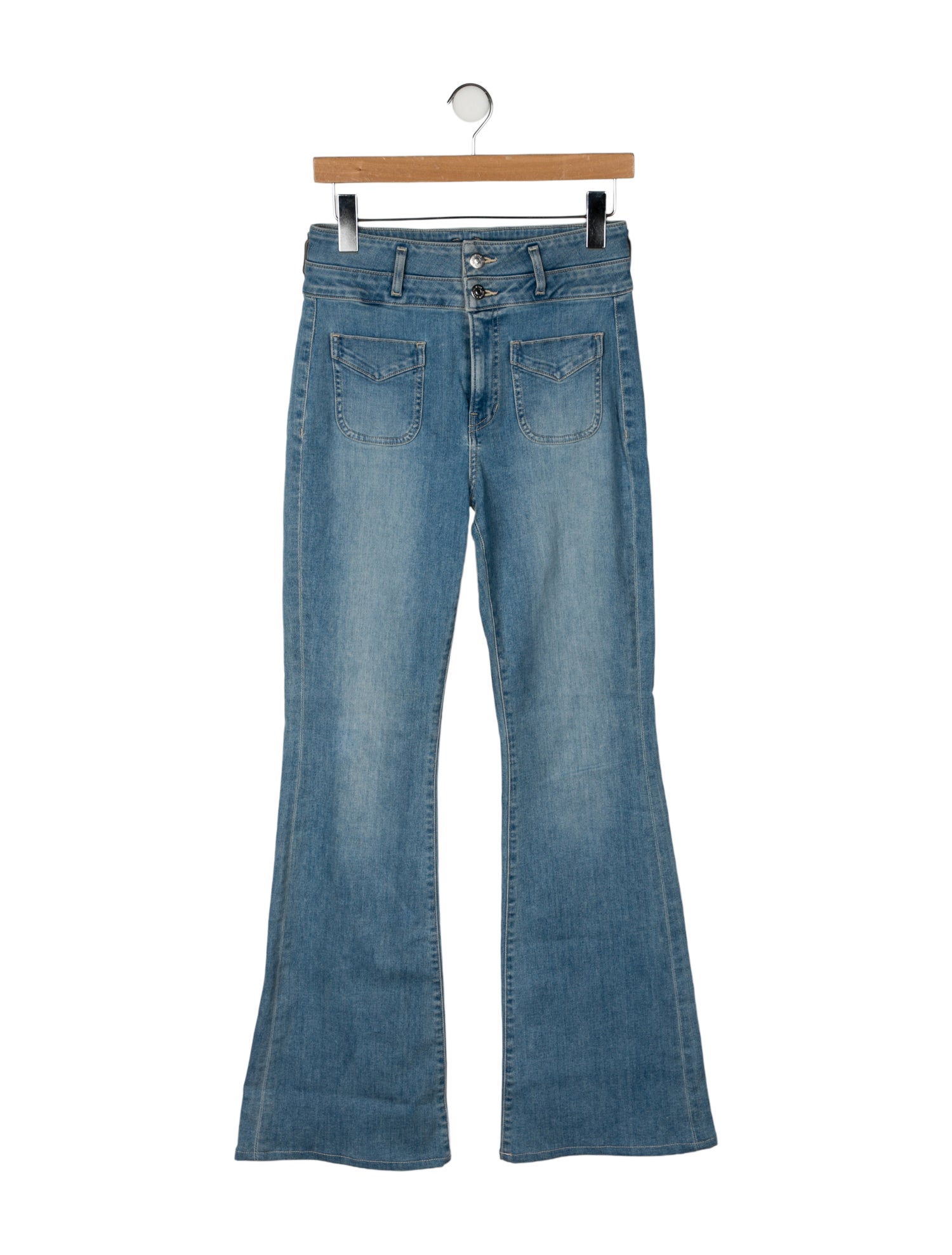 Veronica Beard High-Rise Wide Leg Jeans