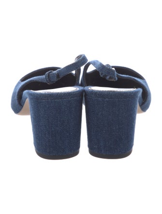 Veronica Beard Denim Slingback Pumps