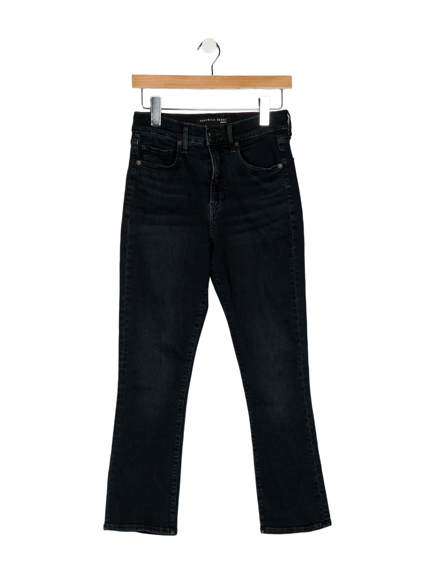 Veronica Beard High-Rise Straight Leg Jeans
