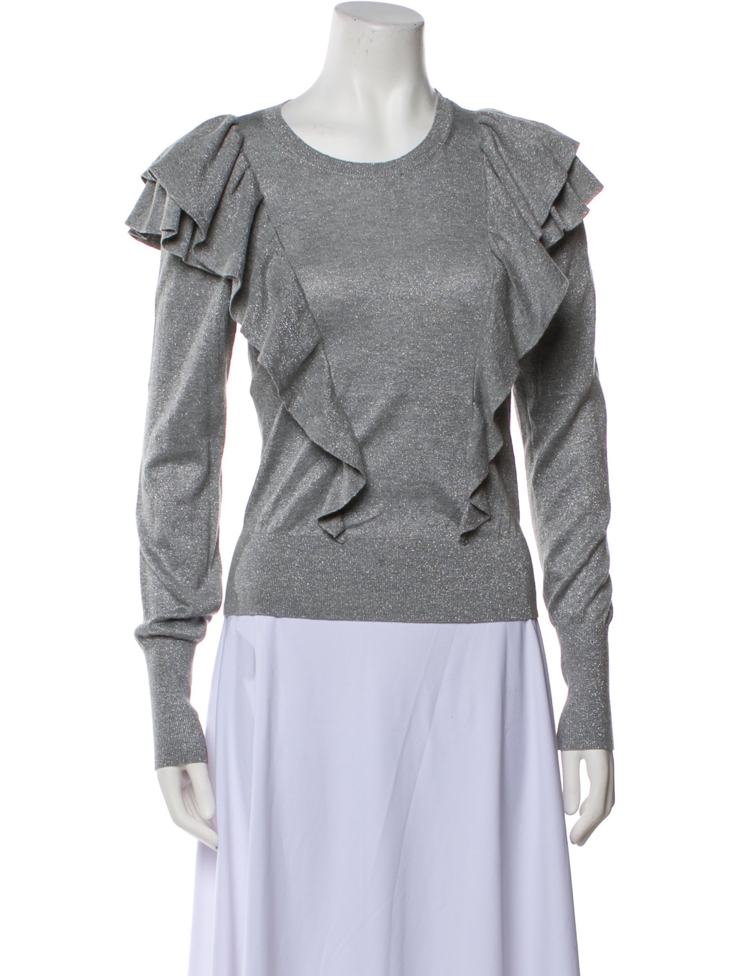 Veronica Beard Crew Neck Long Sleeve Sweatshirt