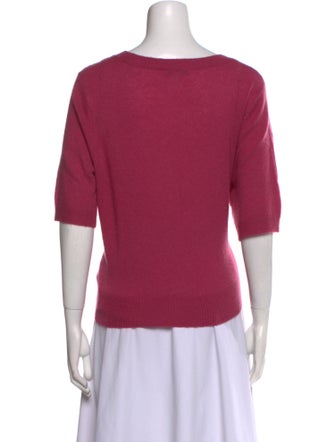 Veronica Beard Cashmere Scoop Neck T-Shirt