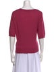Veronica Beard Cashmere Scoop Neck T-Shirt