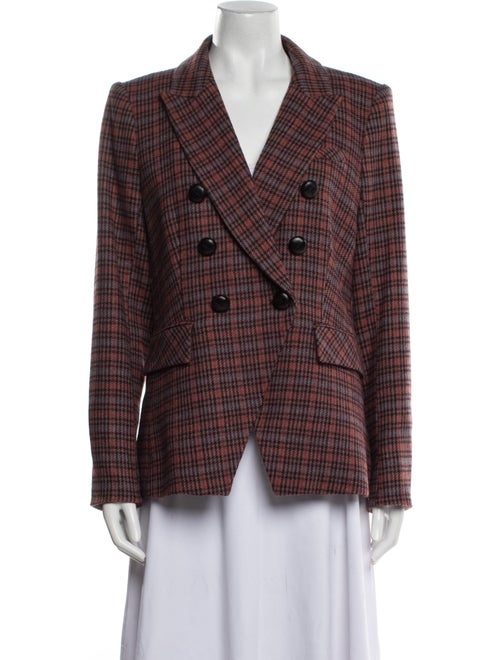 Veronica Beard Plaid Print Blazer