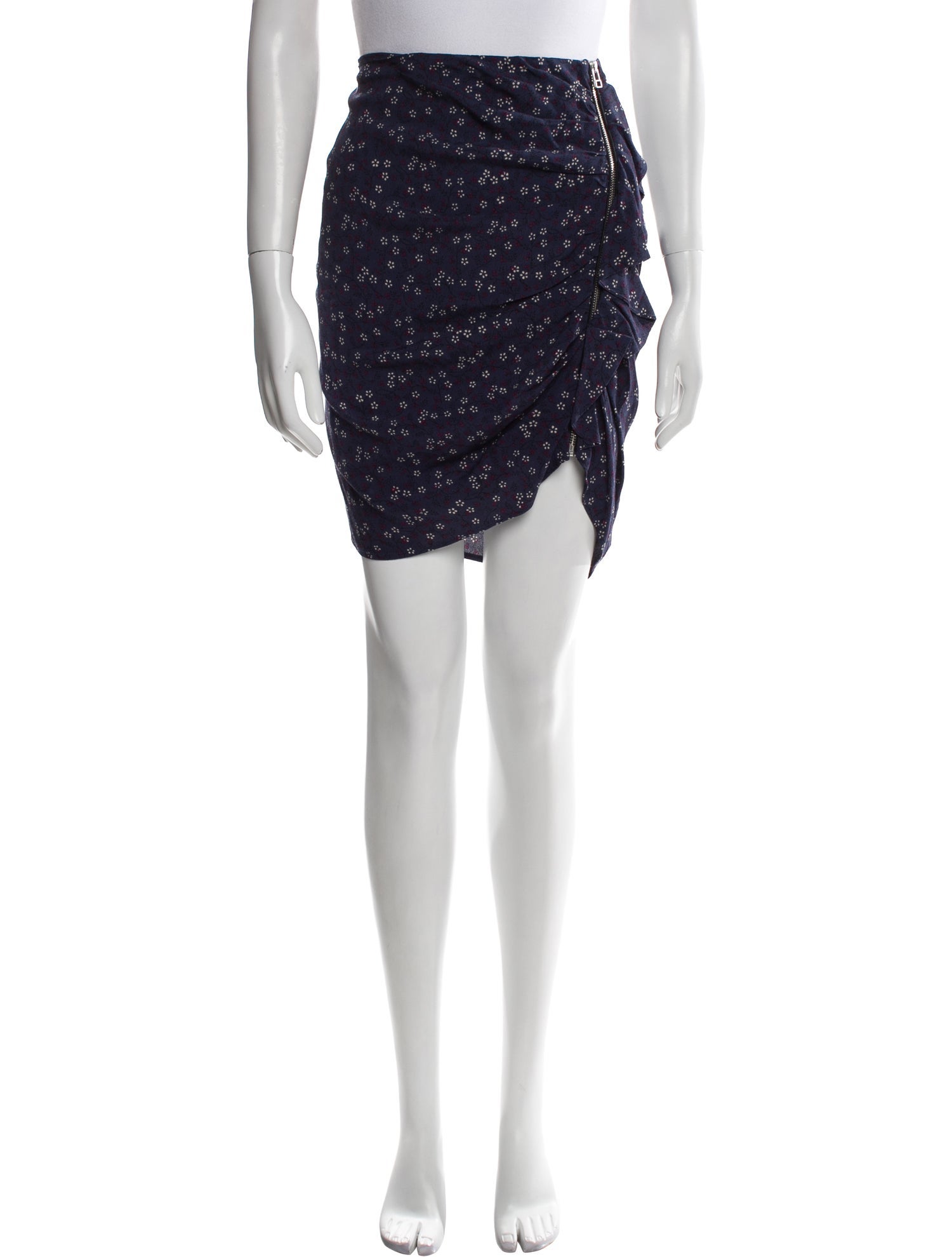 Veronica Beard Floral Print Knee-Length Skirt